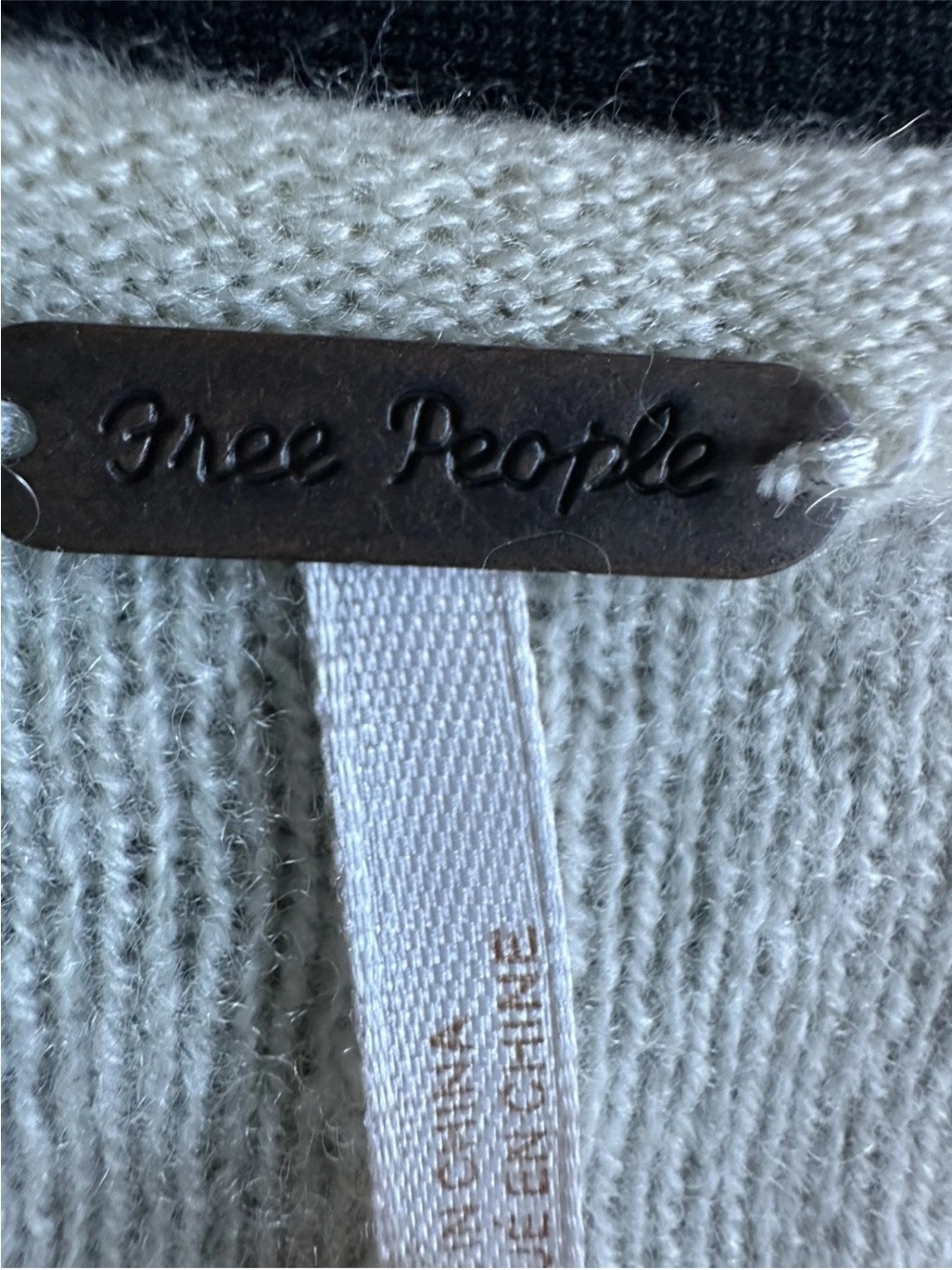 Free People Cashmere Light Pastel Tie-Dye V-Neck Women's Sweater XS - Picture 13 of 15